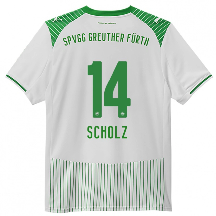 Danxen Kinder Yannick Scholz #14 Weiß Grün Heimtrikot Trikot 2025/26 T-Shirt Österreich