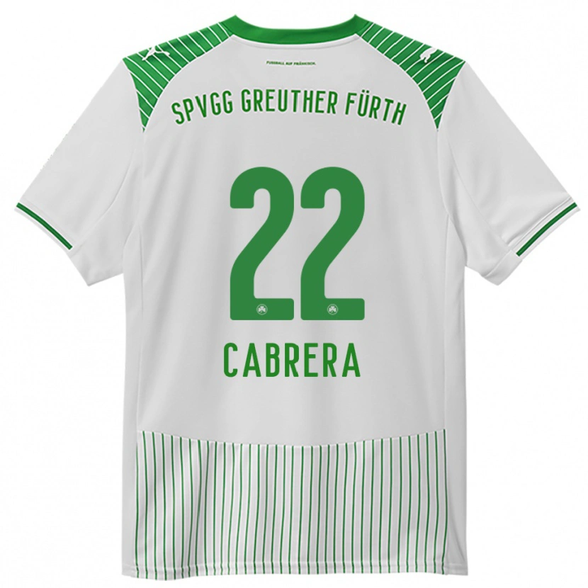 Danxen Kinder Juan Cabrera #22 Weiß Grün Heimtrikot Trikot 2025/26 T-Shirt Österreich