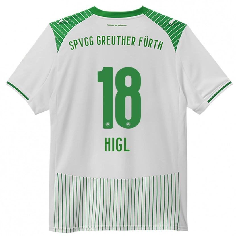 Danxen Kinder Felix Higl #18 Weiß Grün Heimtrikot Trikot 2025/26 T-Shirt Österreich