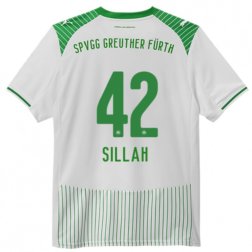 Danxen Kinder Omar Sillah #42 Weiß Grün Heimtrikot Trikot 2025/26 T-Shirt Österreich