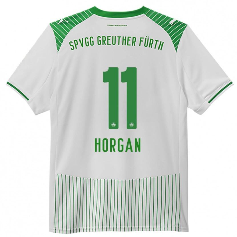 Danxen Kinder Finn Horgan #11 Weiß Grün Heimtrikot Trikot 2025/26 T-Shirt Österreich