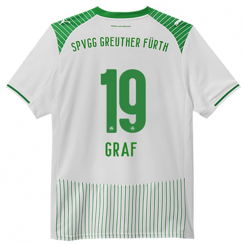 Danxen Kinder Fabian Graf #19 Weiß Grün Heimtrikot Trikot 2025/26 T-Shirt Österreich