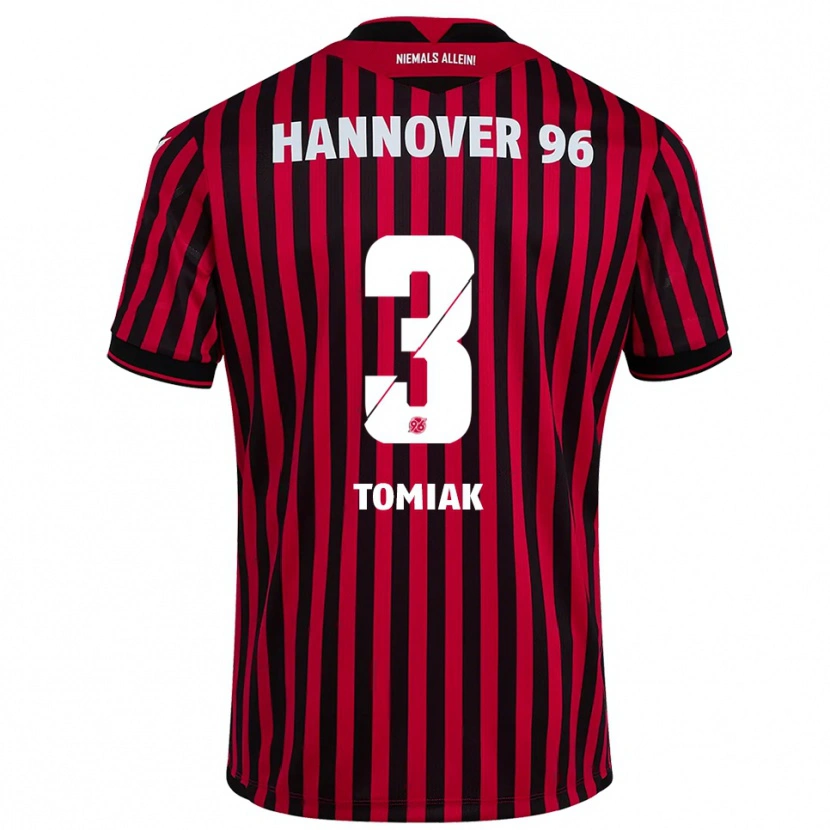 Danxen Kinder Boris Tomiak #3 Rot Schwarz Heimtrikot Trikot 2025/26 T-Shirt Österreich