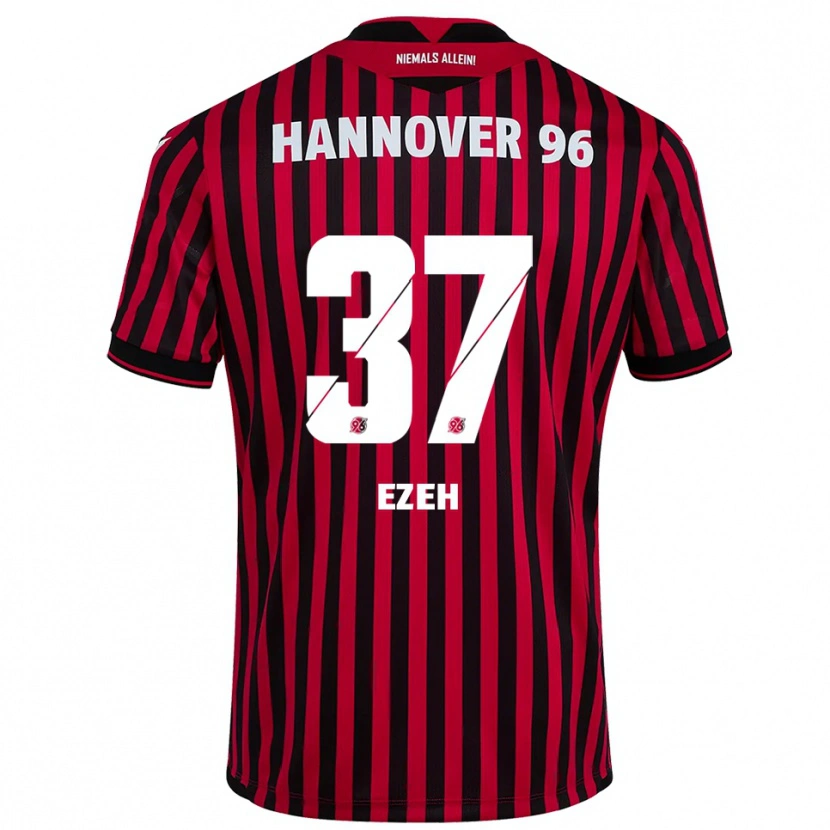 Danxen Kinder Brooklyn Ezeh #37 Rot Schwarz Heimtrikot Trikot 2025/26 T-Shirt Österreich