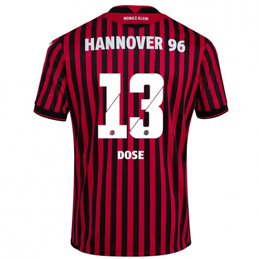 Danxen Kinder Julia Dose #13 Rot Schwarz Heimtrikot Trikot 2025/26 T-Shirt Österreich
