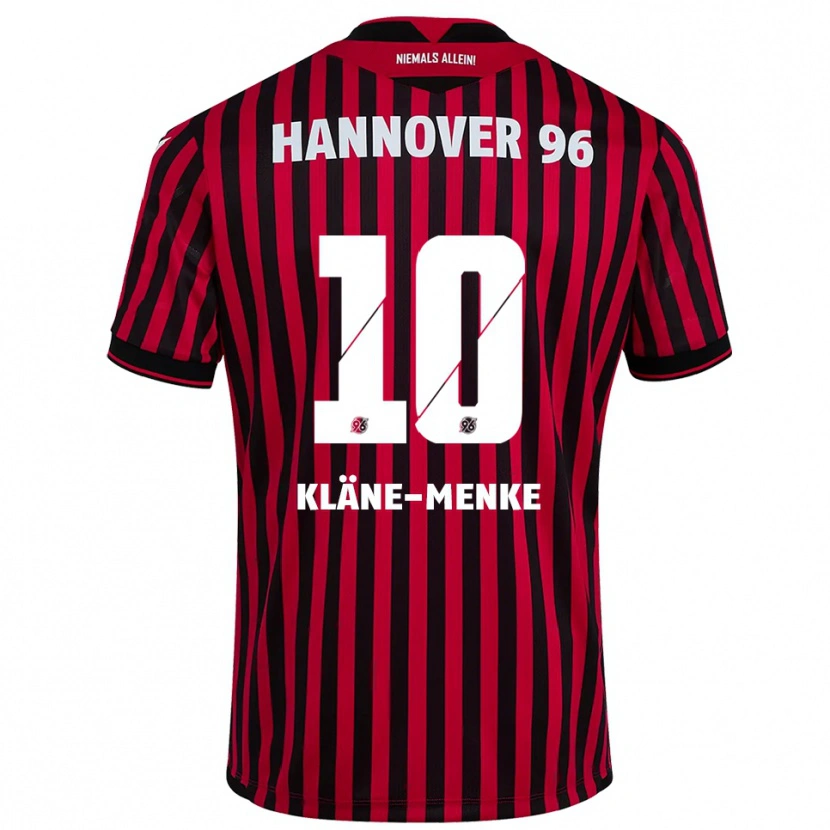 Danxen Kinder Pirmin Kläne-Menke #10 Rot Schwarz Heimtrikot Trikot 2025/26 T-Shirt Österreich