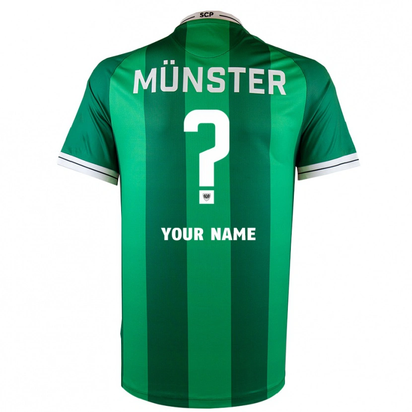 Danxen Kinder Ihren Namen #0 Grün Weiß Heimtrikot Trikot 2025/26 T-Shirt Österreich