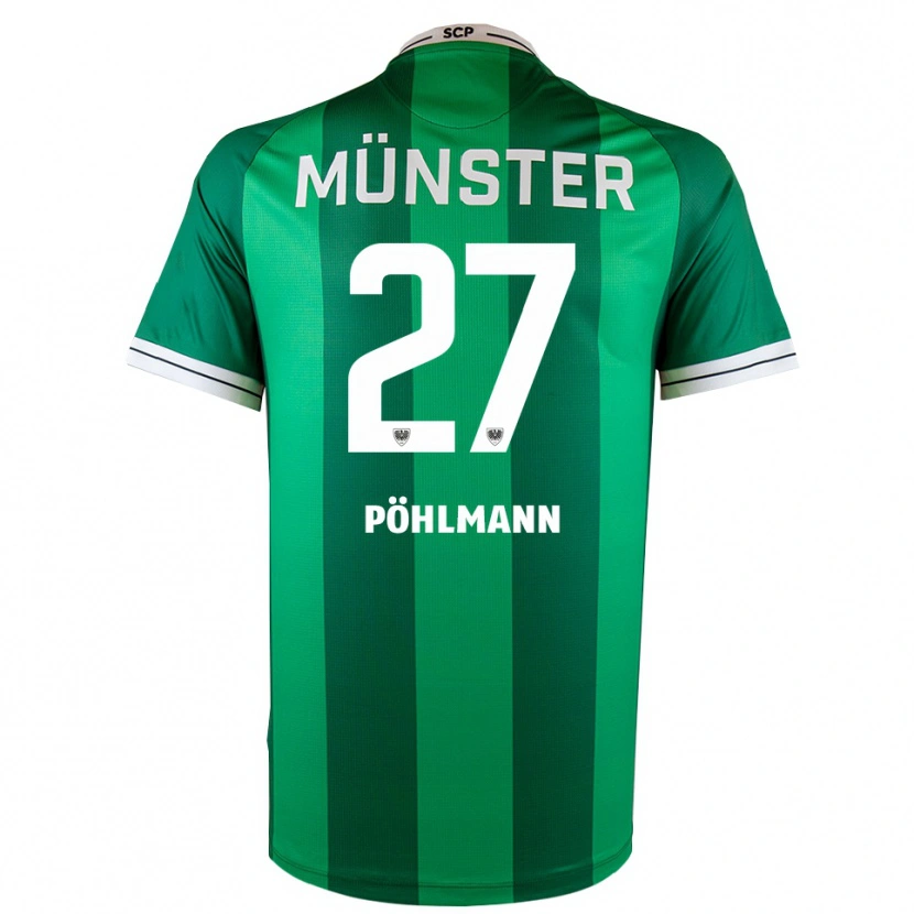 Danxen Kinder Phil Pöhlmann #27 Grün Weiß Heimtrikot Trikot 2025/26 T-Shirt Österreich