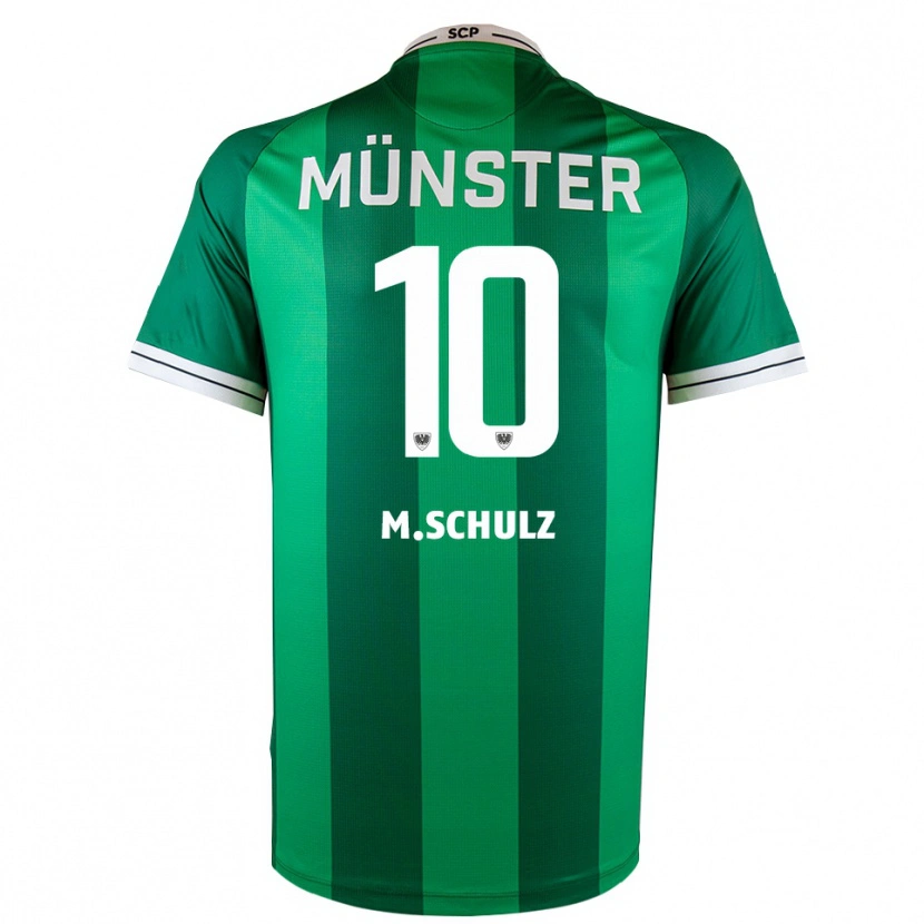 Danxen Kinder Marvin Schulz #10 Grün Weiß Heimtrikot Trikot 2025/26 T-Shirt Österreich