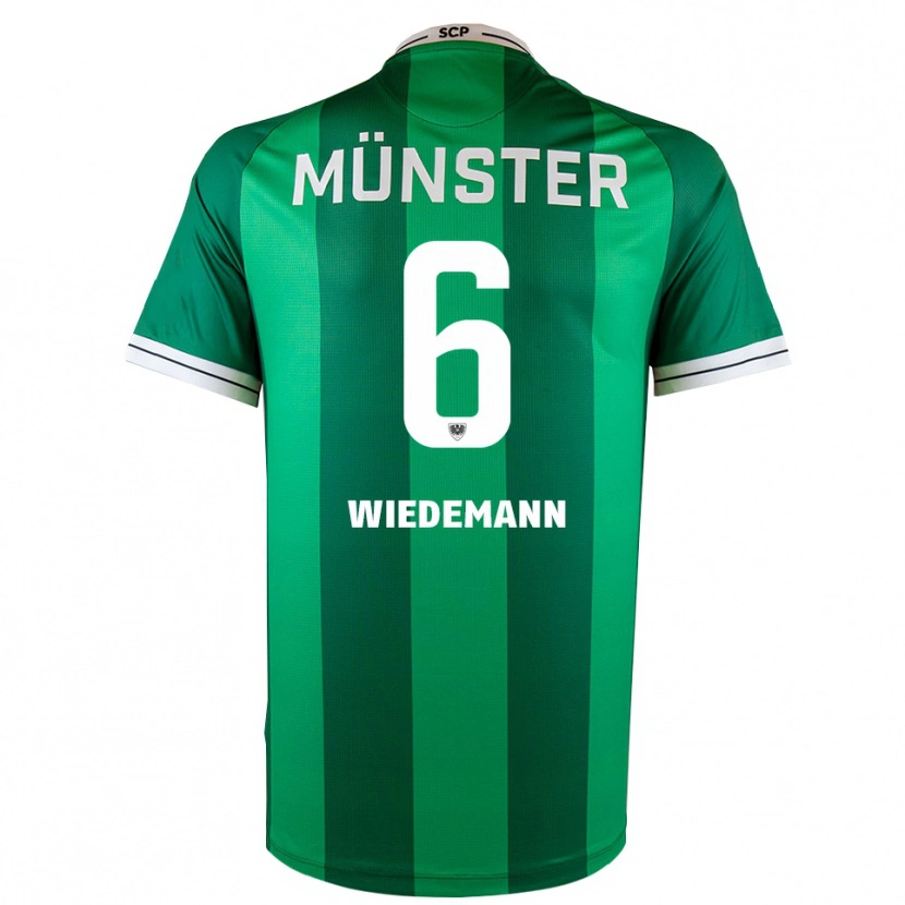 Danxen Kinder Lino Wiedemann #6 Grün Weiß Heimtrikot Trikot 2025/26 T-Shirt Österreich