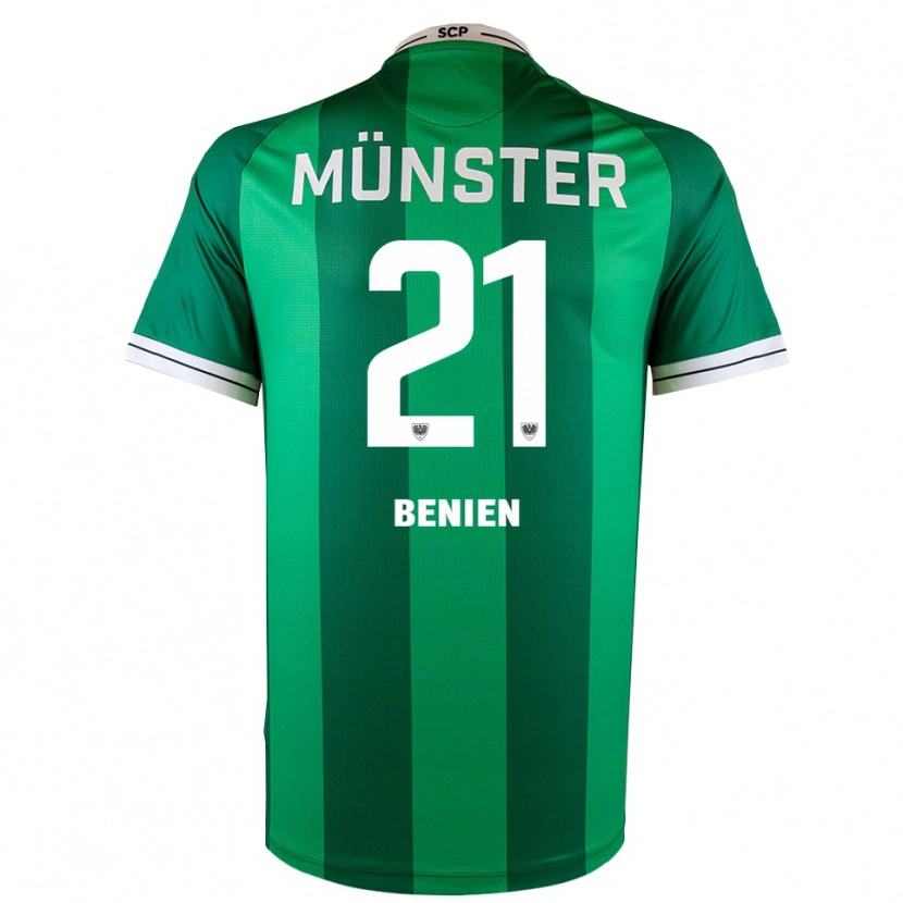 Danxen Kinder Lennet Benien #21 Grün Weiß Heimtrikot Trikot 2025/26 T-Shirt Österreich