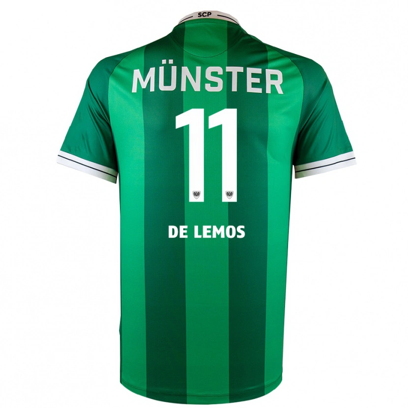 Danxen Kinder Emmanuel De Lemos #11 Grün Weiß Heimtrikot Trikot 2025/26 T-Shirt Österreich