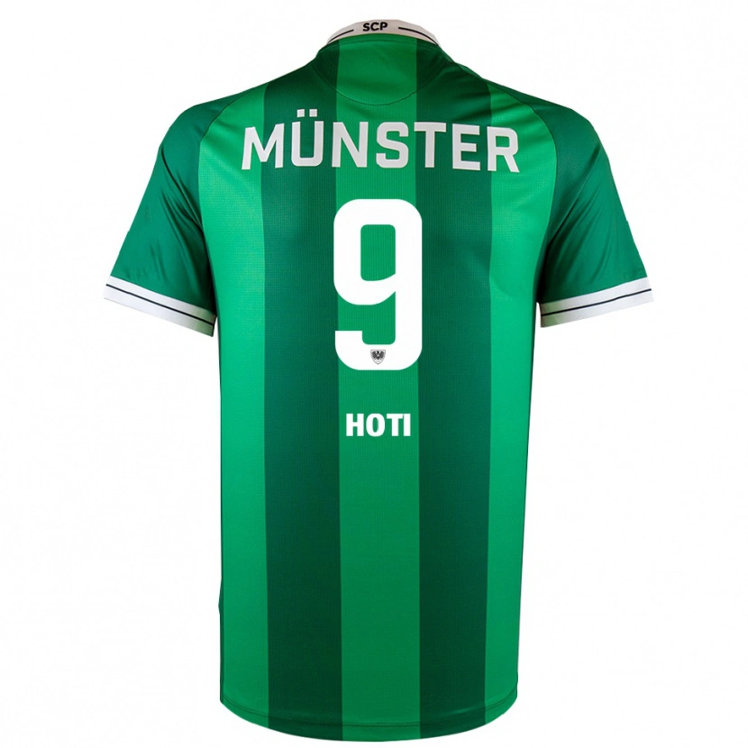 Danxen Kinder Arbnor Hoti #9 Grün Weiß Heimtrikot Trikot 2025/26 T-Shirt Österreich