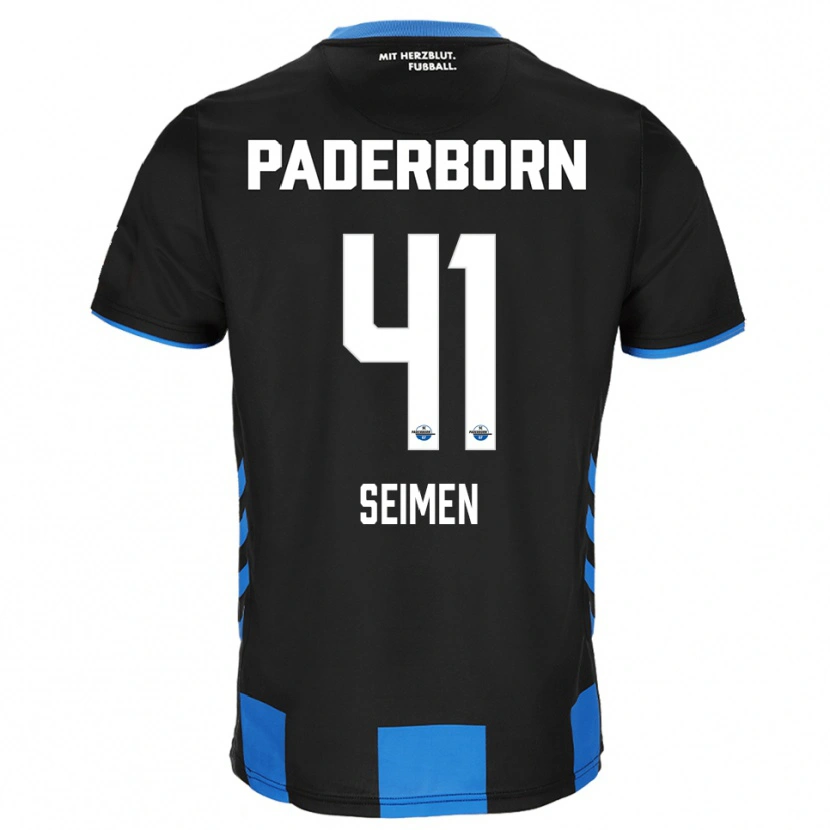 Danxen Kinder Dennis Seimen #41 Schwarz Blau Heimtrikot Trikot 2025/26 T-Shirt Österreich