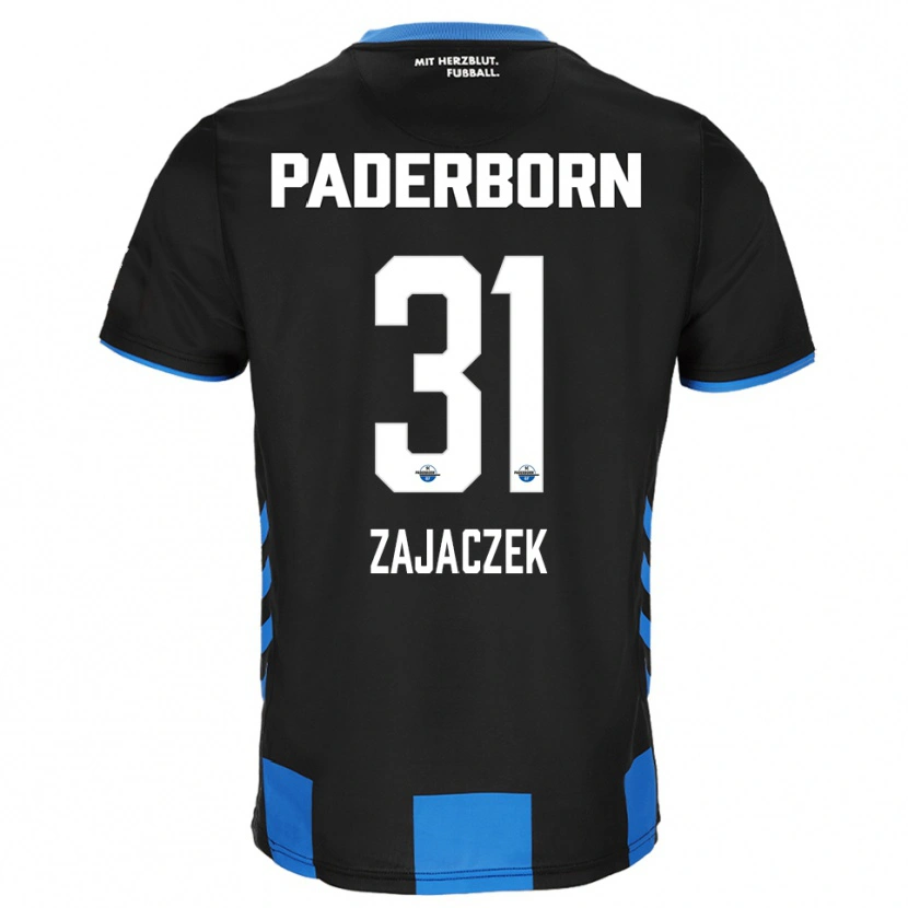 Danxen Kinder Arne Zajaczek #31 Schwarz Blau Heimtrikot Trikot 2025/26 T-Shirt Österreich