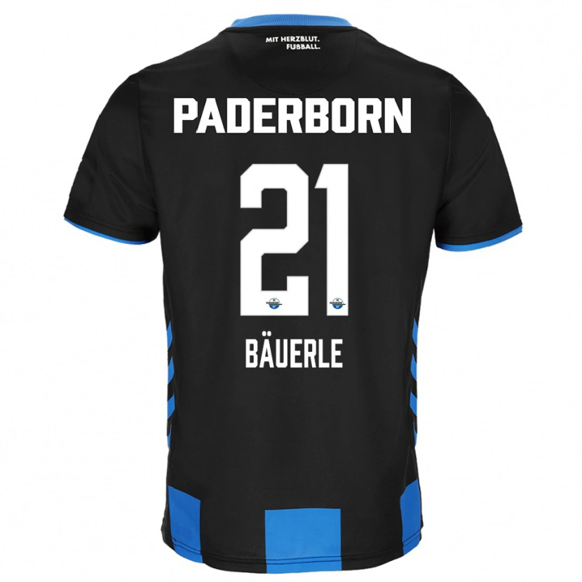 Danxen Kinder Anton Bäuerle #21 Schwarz Blau Heimtrikot Trikot 2025/26 T-Shirt Österreich
