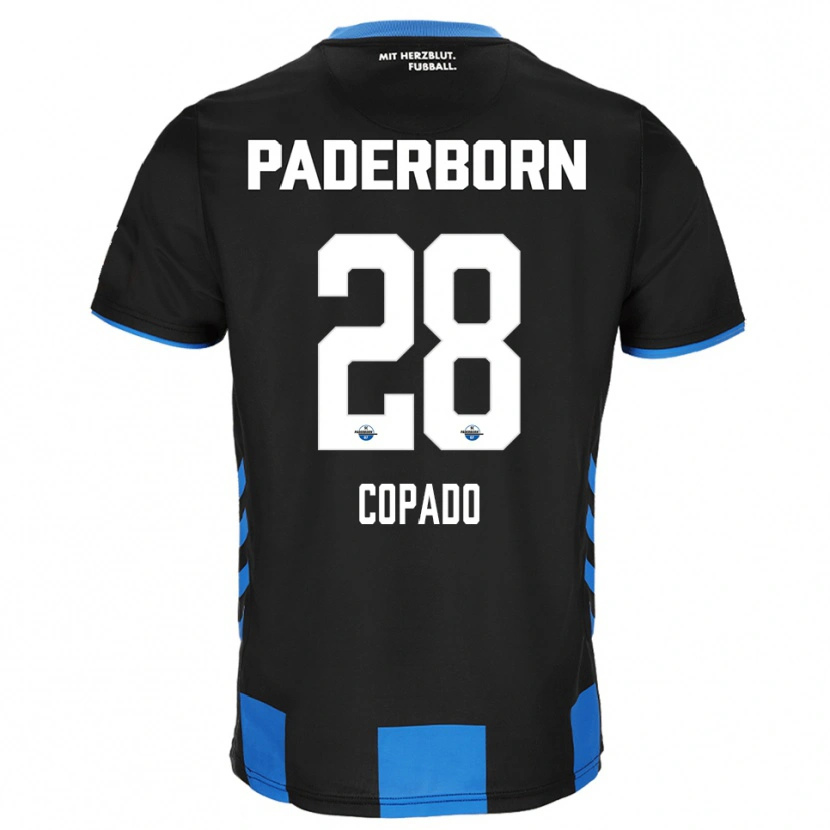 Danxen Kinder Lucas Copado #28 Schwarz Blau Heimtrikot Trikot 2025/26 T-Shirt Österreich
