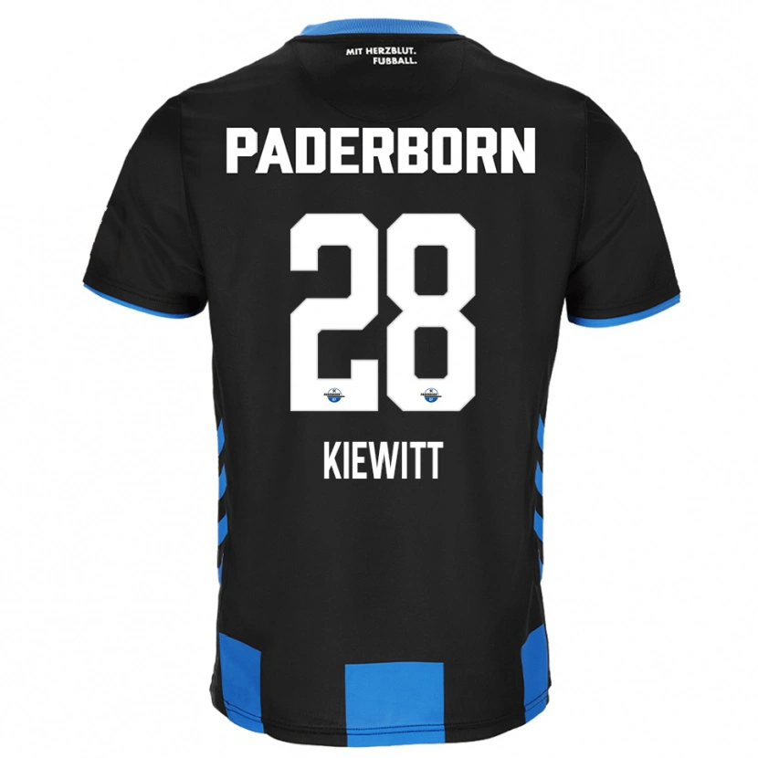 Danxen Kinder Lucas Kiewitt #28 Schwarz Blau Heimtrikot Trikot 2025/26 T-Shirt Österreich
