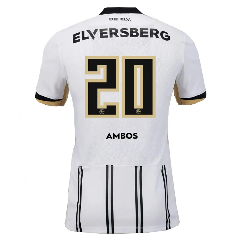 Danxen Kinder Marlon Ambos #20 Weiß Schwarz Heimtrikot Trikot 2025/26 T-Shirt Österreich