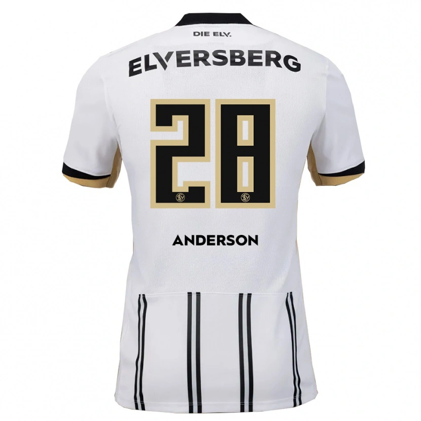 Danxen Kinder Mira Anderson #28 Weiß Schwarz Heimtrikot Trikot 2025/26 T-Shirt Österreich