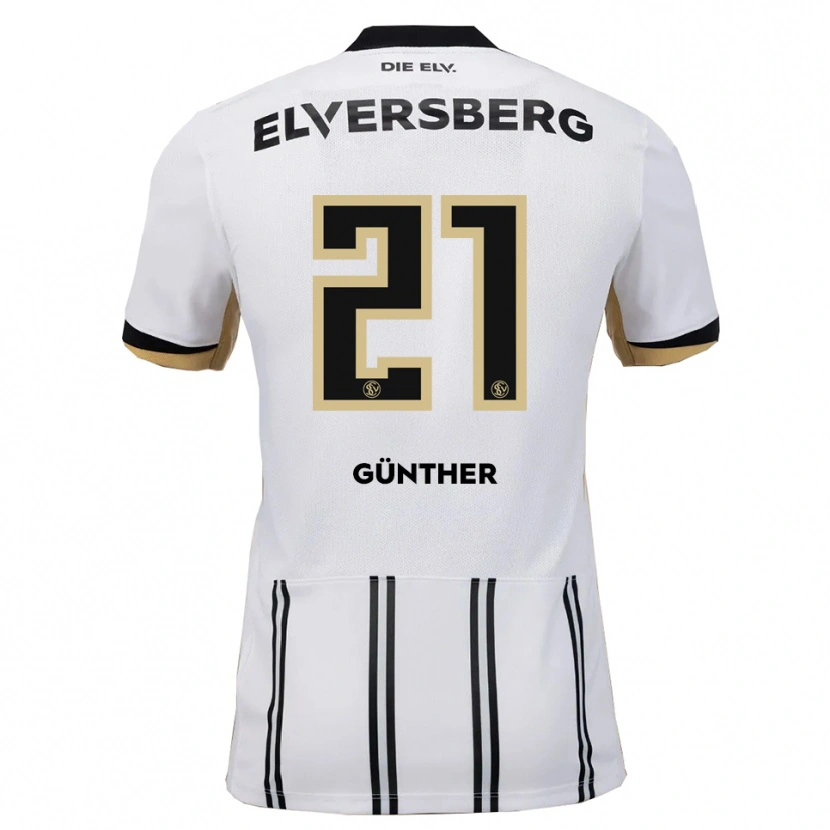 Danxen Kinder Lasse Günther #21 Weiß Schwarz Heimtrikot Trikot 2025/26 T-Shirt Österreich