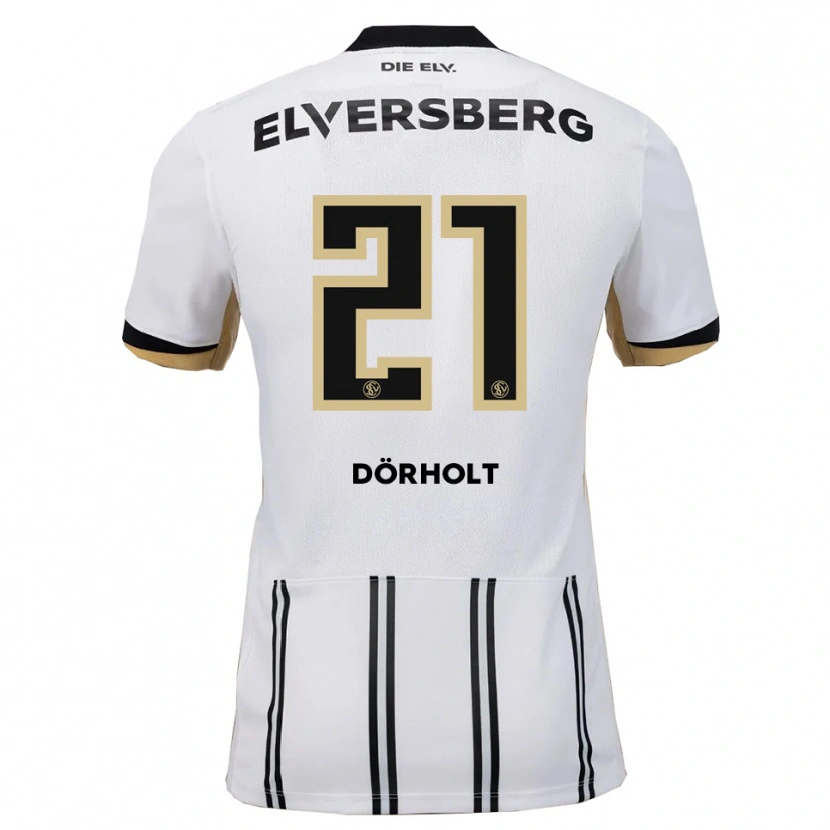 Danxen Kinder Yannis Dörholt #21 Weiß Schwarz Heimtrikot Trikot 2025/26 T-Shirt Österreich