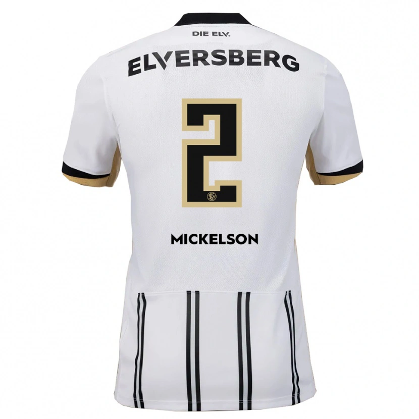Danxen Kinder Nicholas Mickelson #2 Weiß Schwarz Heimtrikot Trikot 2025/26 T-Shirt Österreich