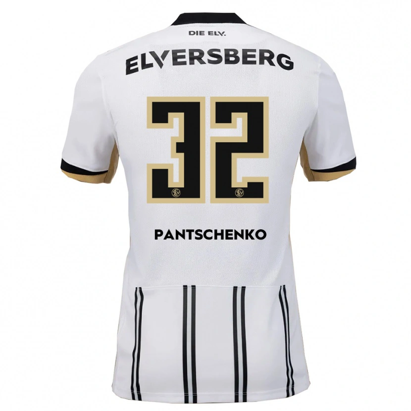 Danxen Kinder Daniel Pantschenko #32 Weiß Schwarz Heimtrikot Trikot 2025/26 T-Shirt Österreich