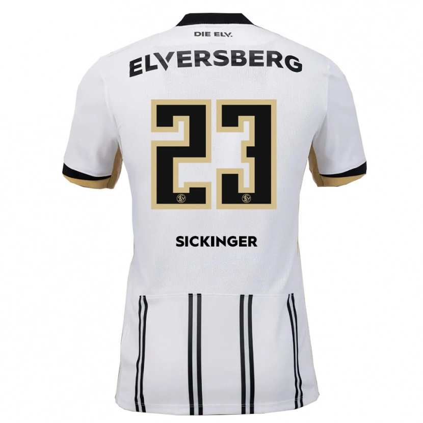 Danxen Kinder Carlo Sickinger #23 Weiß Schwarz Heimtrikot Trikot 2025/26 T-Shirt Österreich