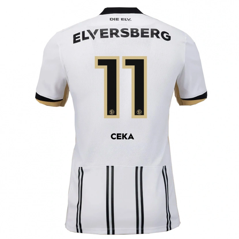 Danxen Kinder Jason Ceka #11 Weiß Schwarz Heimtrikot Trikot 2025/26 T-Shirt Österreich