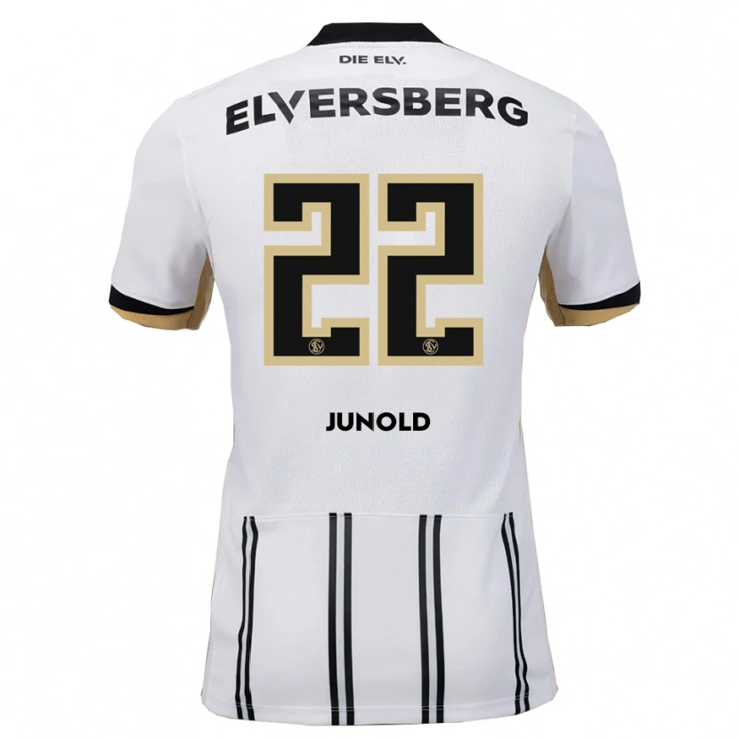 Danxen Kinder Emma Junold #22 Weiß Schwarz Heimtrikot Trikot 2025/26 T-Shirt Österreich