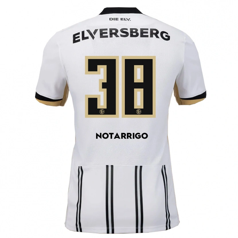 Danxen Kinder Tyler Notarrigo #38 Weiß Schwarz Heimtrikot Trikot 2025/26 T-Shirt Österreich