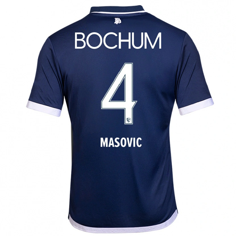 Danxen Kinder Erhan Masovic #4 Marineblau Weiß Heimtrikot Trikot 2025/26 T-Shirt Österreich