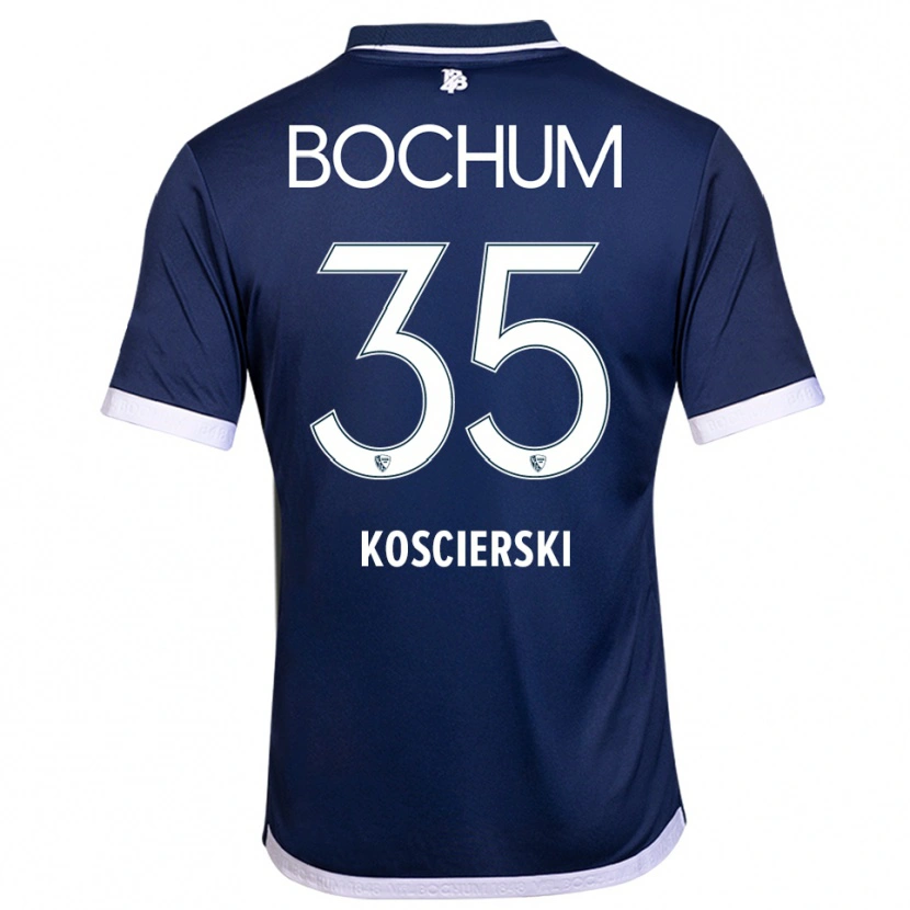 Danxen Kinder Kacper Koscierski #35 Marineblau Weiß Heimtrikot Trikot 2025/26 T-Shirt Österreich