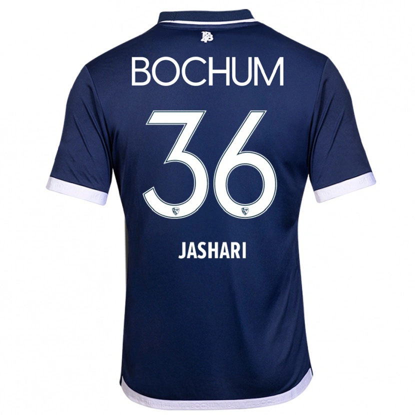Danxen Kinder Lirim Jashari #36 Marineblau Weiß Heimtrikot Trikot 2025/26 T-Shirt Österreich