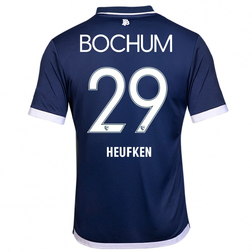 Danxen Kinder Jeremias Heufken #29 Marineblau Weiß Heimtrikot Trikot 2025/26 T-Shirt Österreich