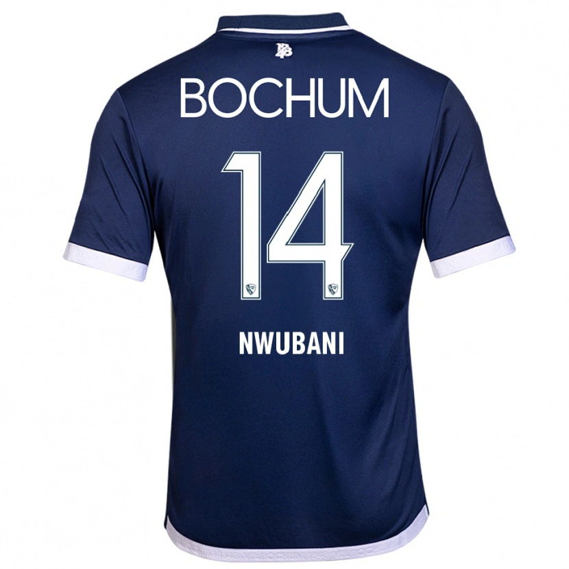 Danxen Kinder Keleb Nwubani #14 Marineblau Weiß Heimtrikot Trikot 2025/26 T-Shirt Österreich