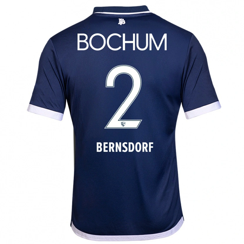 Danxen Kinder Luca Bernsdorf #2 Marineblau Weiß Heimtrikot Trikot 2025/26 T-Shirt Österreich