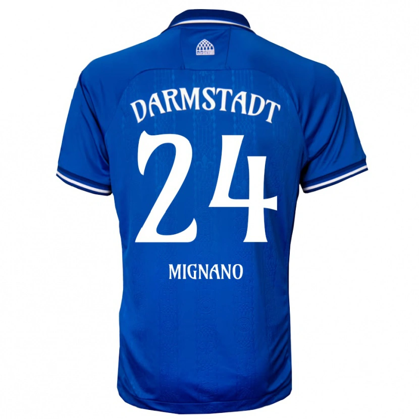 Danxen Kinder Luigi Mignano #24 Blau Weiß Heimtrikot Trikot 2025/26 T-Shirt Österreich