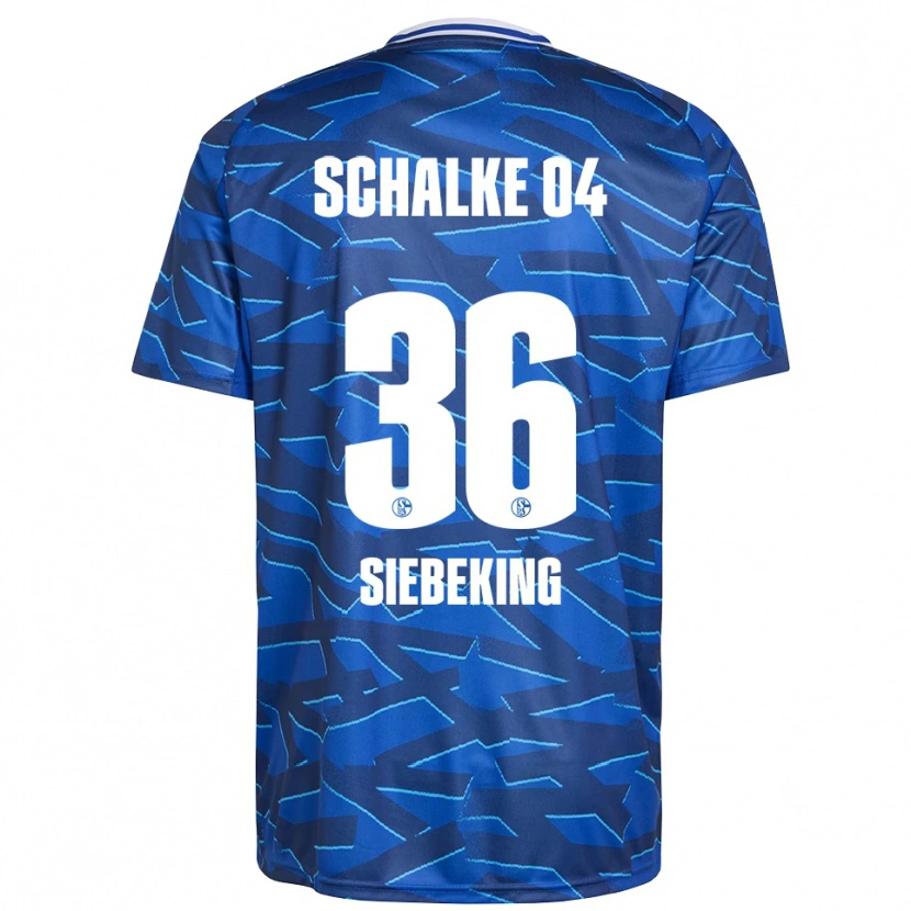Danxen Kinder Johannes Siebeking #36 Königsblau Weiß Heimtrikot Trikot 2025/26 T-Shirt Österreich