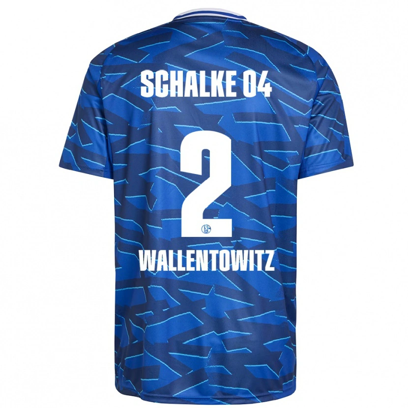 Danxen Kinder Mika Wallentowitz #2 Königsblau Weiß Heimtrikot Trikot 2025/26 T-Shirt Österreich