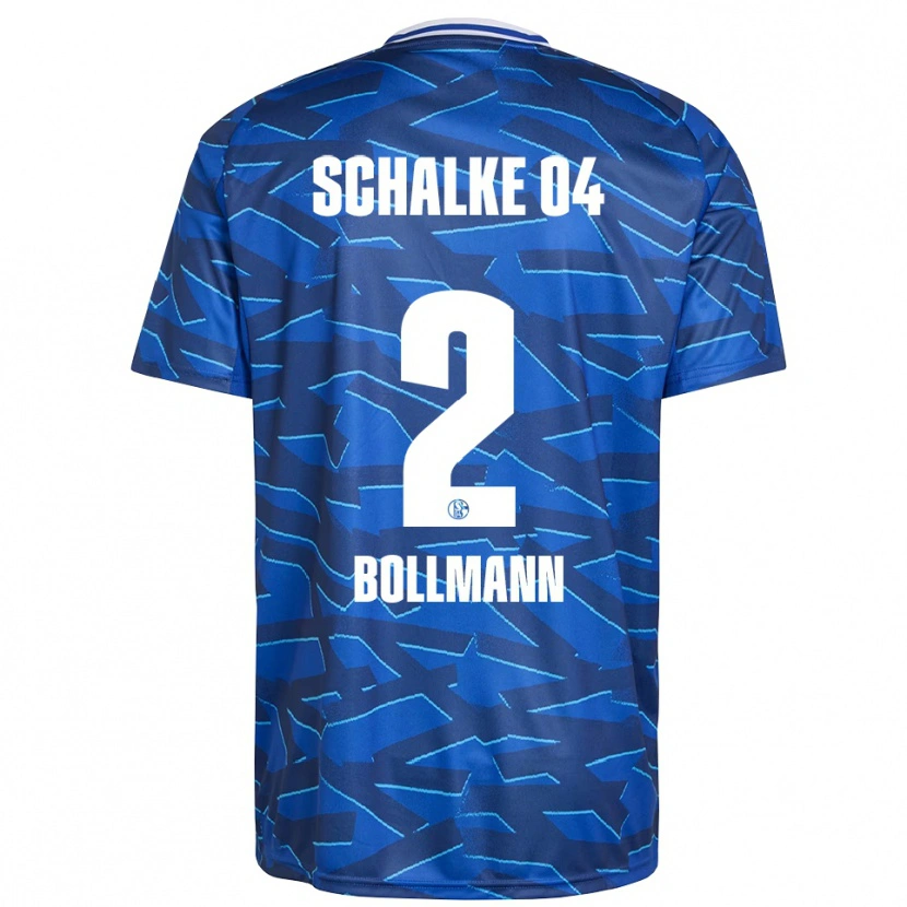 Danxen Kinder Nathalie Bollmann #2 Königsblau Weiß Heimtrikot Trikot 2025/26 T-Shirt Österreich