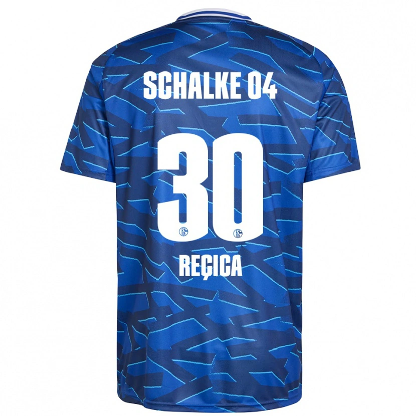 Danxen Kinder Besjana Reçica #30 Königsblau Weiß Heimtrikot Trikot 2025/26 T-Shirt Österreich