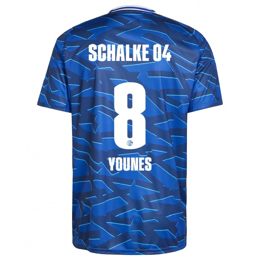 Danxen Kinder Amin Younes #8 Königsblau Weiß Heimtrikot Trikot 2025/26 T-Shirt Österreich