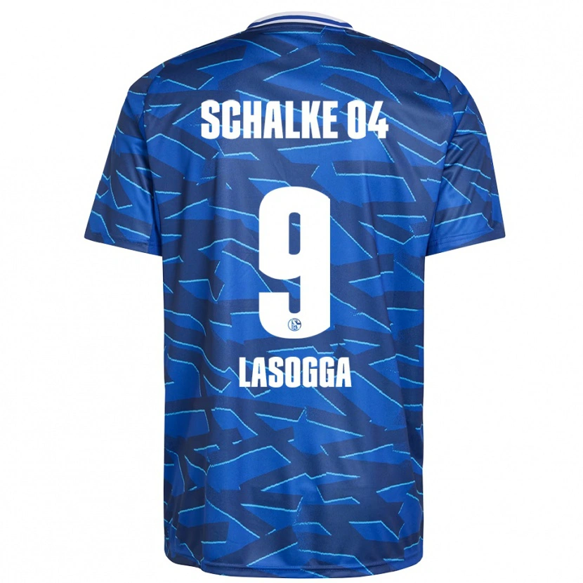 Danxen Kinder Pierre-Michel Lasogga #9 Königsblau Weiß Heimtrikot Trikot 2025/26 T-Shirt Österreich