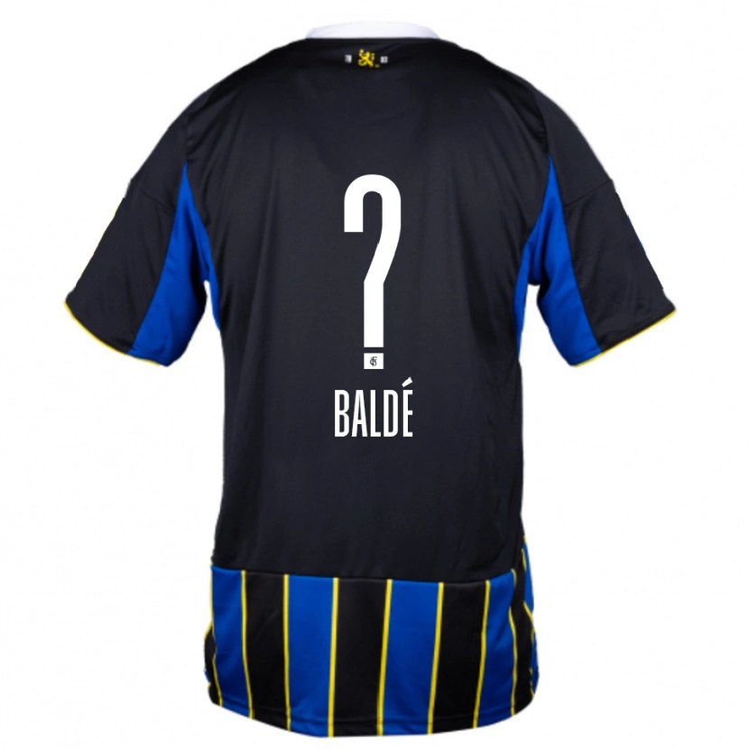 Danxen Kinder Madi Baldé #0 Blau Schwarz Gelb Heimtrikot Trikot 2025/26 T-Shirt Österreich