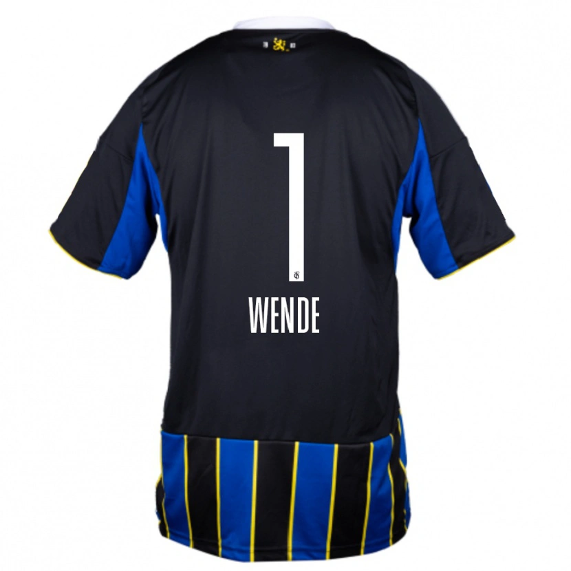 Danxen Kinder Johanna Wende #1 Blau Schwarz Gelb Heimtrikot Trikot 2025/26 T-Shirt Österreich