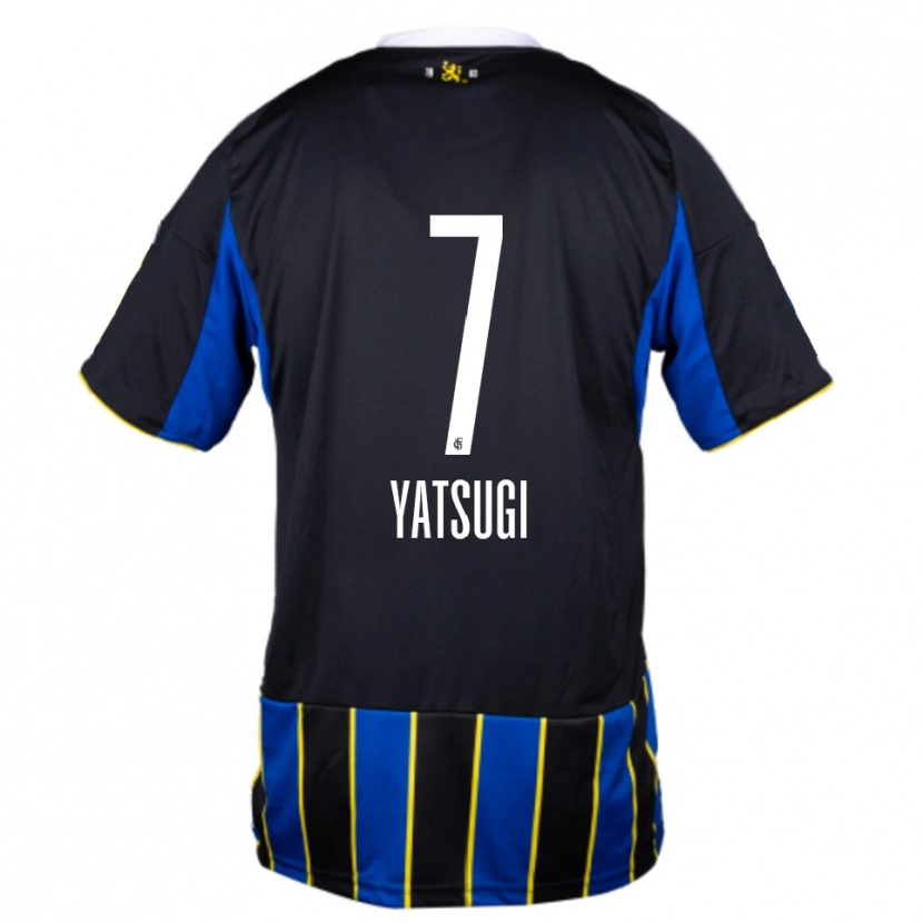 Danxen Kinder Akane Yatsugi #7 Blau Schwarz Gelb Heimtrikot Trikot 2025/26 T-Shirt Österreich