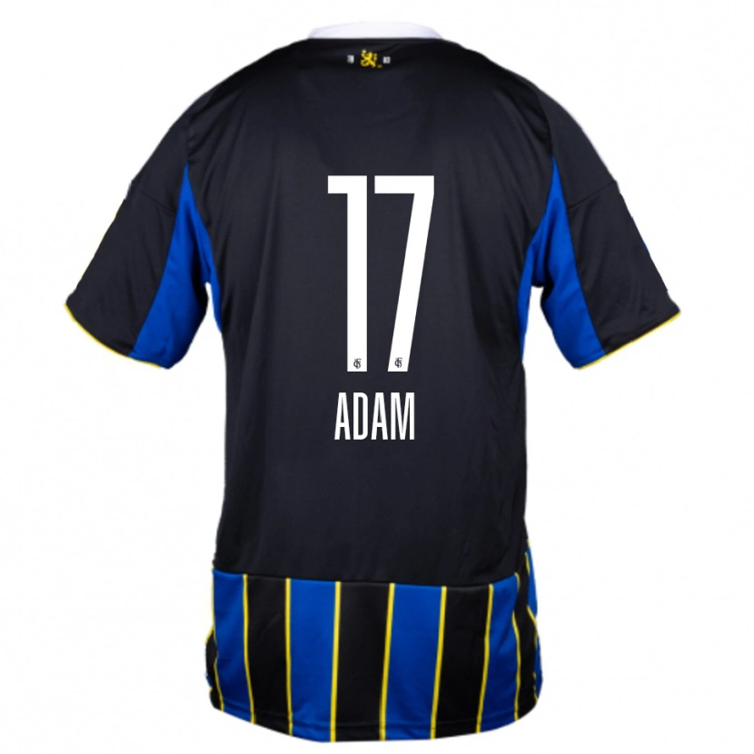 Danxen Kinder Maximilian Adam #17 Blau Schwarz Gelb Heimtrikot Trikot 2025/26 T-Shirt Österreich
