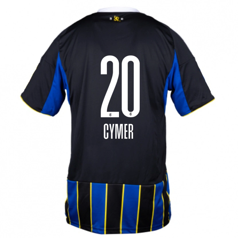 Danxen Kinder Ricco Cymer #20 Blau Schwarz Gelb Heimtrikot Trikot 2025/26 T-Shirt Österreich